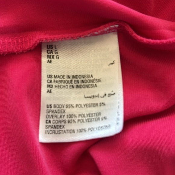 Alfani Pink SleevelessCriss Cross Blouse Sz L - Picture 7 of 11